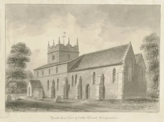 Colton Church: szépia rajz, 1842