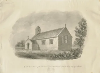 Eccleshall – Cotes Heath Chapel: szépia rajz, nd [c 1843] (rajz)