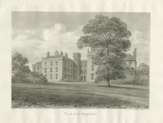 Enville Hall: szépia rajz