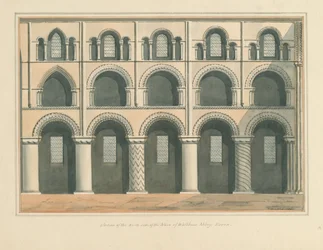 Essex – Waltham Abbey – a hajó északi oldalának szakasza