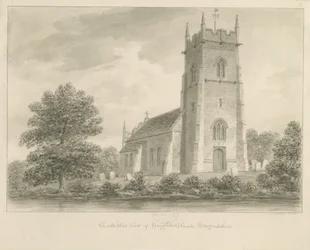 Haughton Church: szépia rajz