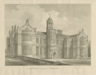 Ingestre Hall: szépia rajz