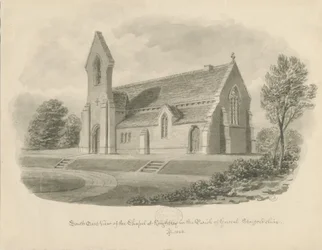 Knightley Chapel: szépia rajz