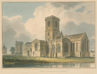 Oxfordshire – Stanton Harcourt templom, 1830