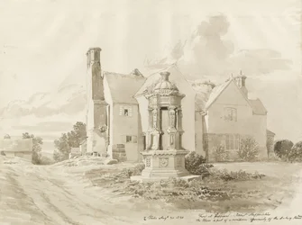 Patshull – Pepperhill: szépia mosás rajza, 1820. augusztus 30