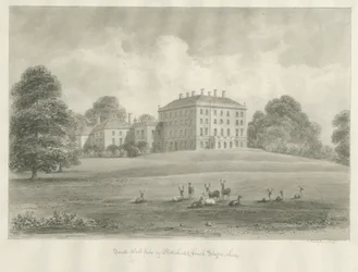 Patshull-ház: szépia rajz, 1847