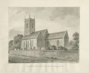 Penn Church: szépia rajz