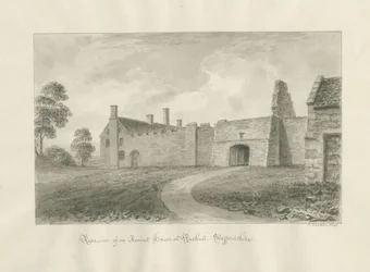 Rushall Hall: szépia mosás rajz