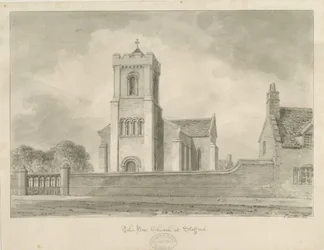Stafford – Christ Church: szépia rajz, 1840