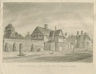 Stafford – [The White Lion Inn]: szépia rajz, 1842