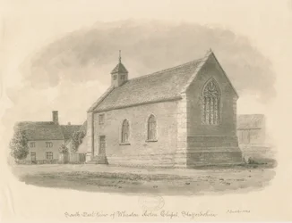 Wheaton Aston Chapel: szépia mosás rajz