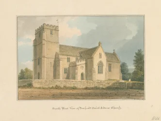 Wiltshire – Donhead Szent András-templom, 1817