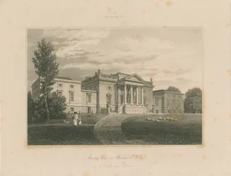 Wiltshire - Stourhead - Kúria: metszet
