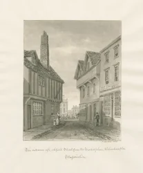 Wolverhampton - Lichfield Street: szépia rajz