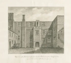 Wolverhampton - The Old Hall: szépia rajz