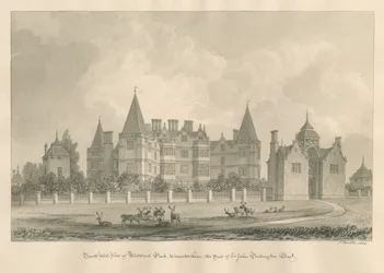Worcestershire – Westwood Park: szépia rajz, 1820