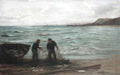 Landing the Catch (olaj, vászon)