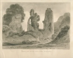 Alton Castle: szépia rajz, 1841