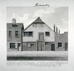 Szent Mária Magdolna gyülekezeti háza a Court Yardban, Bermondsey Square, London, 1828