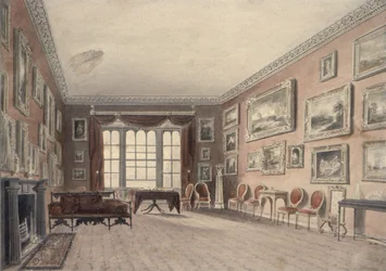 A galéria Browsholme-ban, Clitheroe közelében, Yorkshire-ben