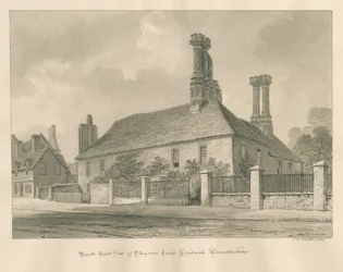 Worcestershire – Droitwich – Staynors Court: szépia rajz, 1833