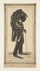 John Baggridge bristoli karakter portréja Szent Fülöpről (fametszet)