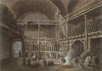 Julianus fürdője a Hotel de Clunyban, 1809 (akvatinta)