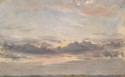 A Cloud Study, Sunset, 1821 körül (olaj, papír, malomtáblán)