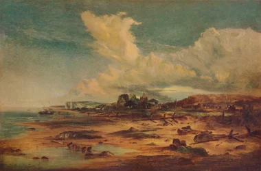 Tengerparti jelenet templommal, 1824