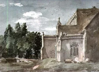 East Bergholt templom: kilátás keletről