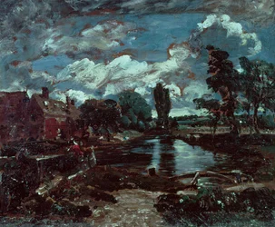 Flatford malom a Stour egyik zárából, 1811 körül