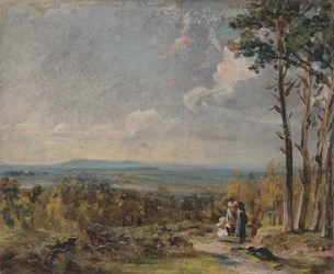Hampstead Heath Harrow felé nézve