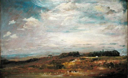 Hampstead Heath fürdőzőkkel (olaj, vászon)