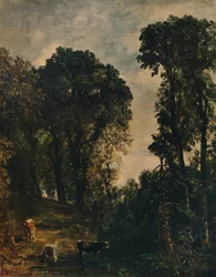 Fák a Hampstead templom közelében, 1829, 1915