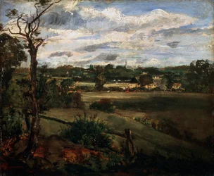 Highgate kilátása a Hampstead Heath-ről, 19. század eleje