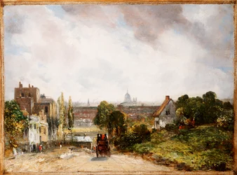 Kilátás London városára Sir Richard Steele házából, Hampstead, 1832 körül