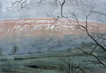 Rise Hill 1991 decemberében (gouache)