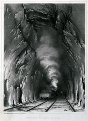 A Box Tunnel belseje, 1846