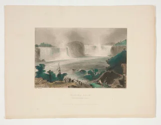 Niagara-vízesés (a Clifton House közeléből), Nathaniel Parker Willis illusztrációja