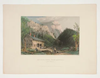 The Notch House, White Mountains, New Hampshire, Nathaniel Parker Willis illusztrációja