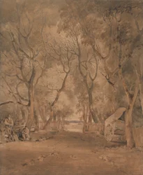 Bejárat az Earlham Parkba, Norwich közelében