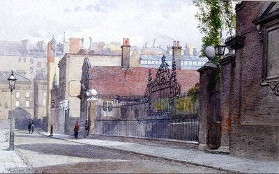 Emmanuel Kórház, Buckingham Gate, kilátás az utcáról