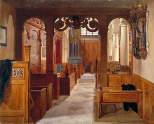Charterhouse Chapel belseje, London, 1885.