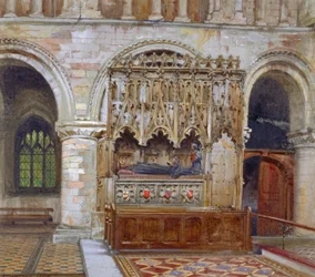 Rahere sírja, Szent Bertalan rendház, London City, 1880