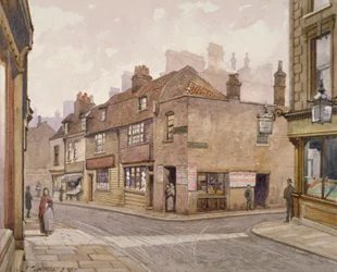 Az Angel nyilvános ház, Bermondsey, London, 1887