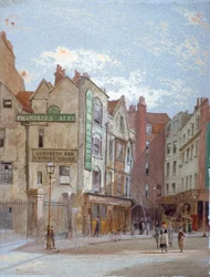View of Woods Hotel, Portugal Street, Westminster, London, 1880