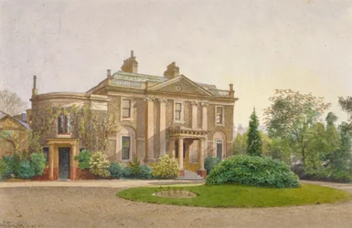 Kilátás a Carroun House elejére, South Lambeth Road, Lambeth, London, 1887