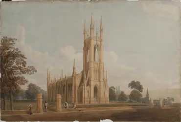 Tervezés a Szent Tamás-templomhoz, 1826 körül