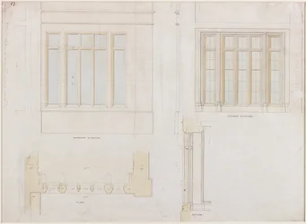 Holme Eden (toll és tinta és mosás (kék és barna) papíron (papíron))