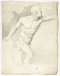 A Borghese-gladiátor a római szoborból